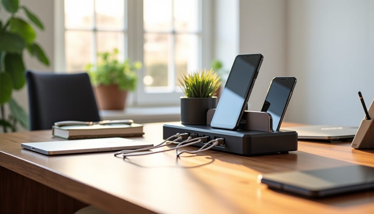 Installer sa station de charge multiports : 6 étapes pour un bureau organisé